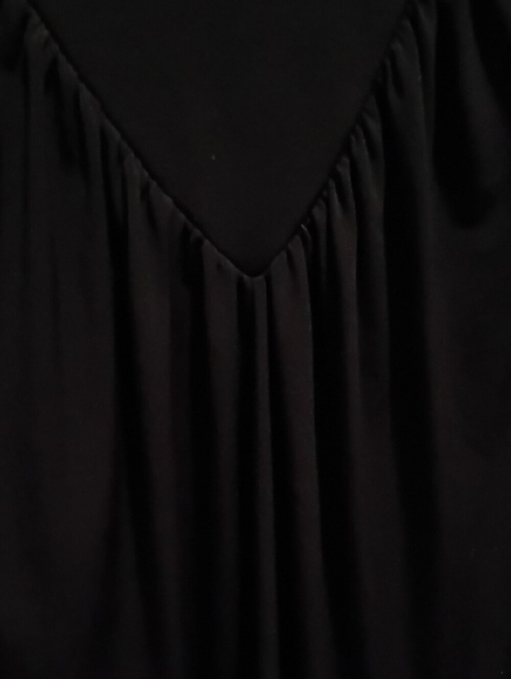 Worthington Black V-Neck Short Sleeve Blouse | Size S - Picture 5 of 6